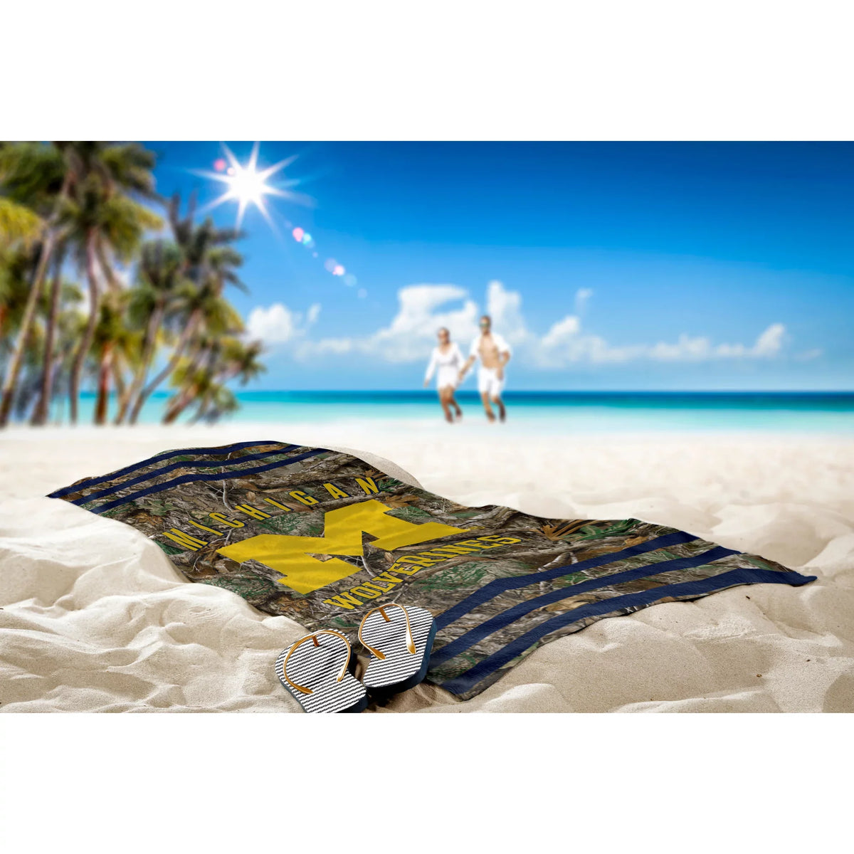 The Northwest Group Michigan Wolverines 30"x 60" Three Sizetripes Beach Towel