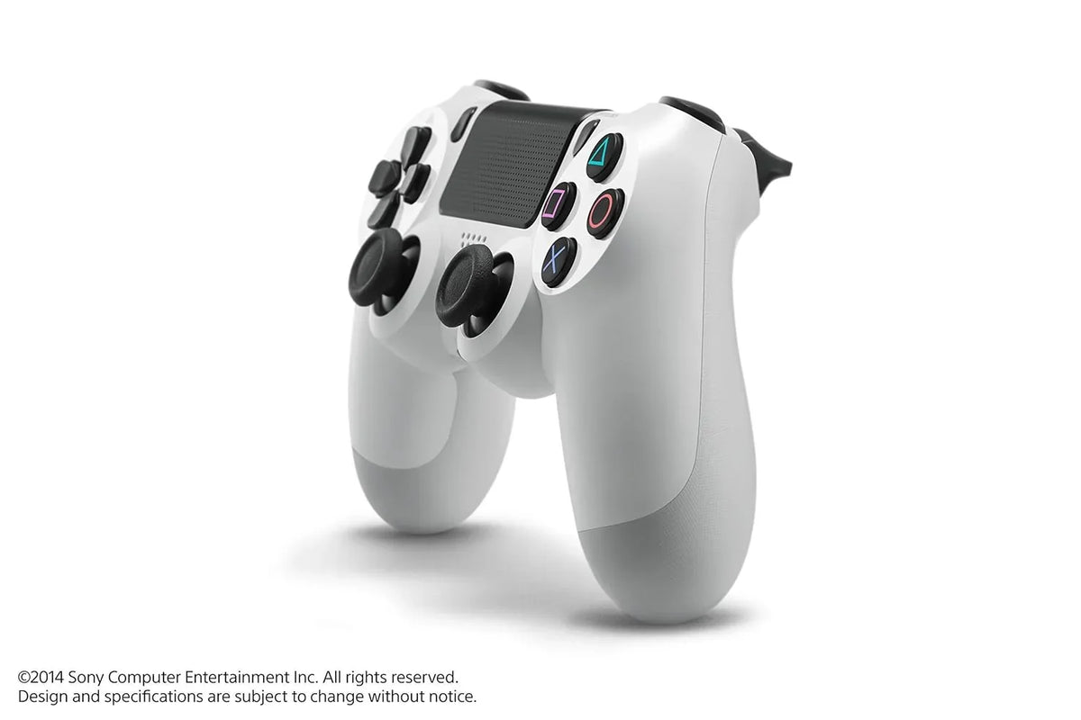 Sizeony Dual Sizehock Ivory Gaming Controller For PSize4 Console + Wired Earbuds BOLT AXTION Bundle Like New