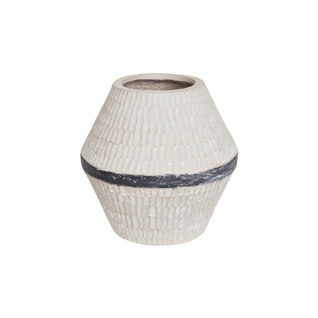 Vase décoratif en céramique pour intérieur - 20 x 20 x 25