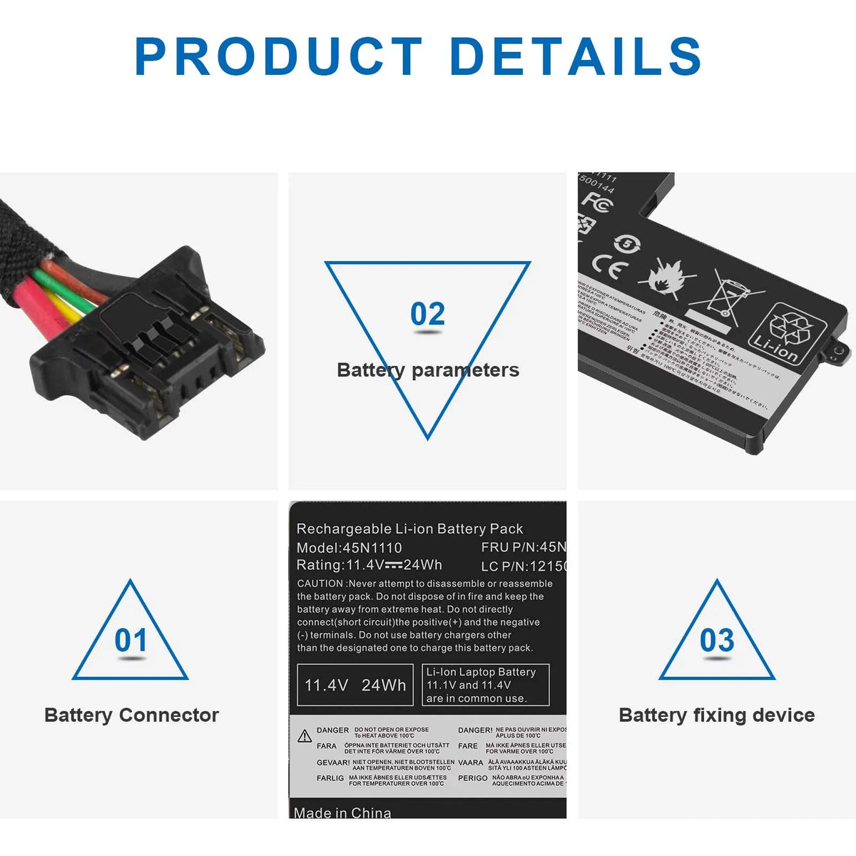 Battery For Lenovo ThinkPad T450Size T460 45N1108