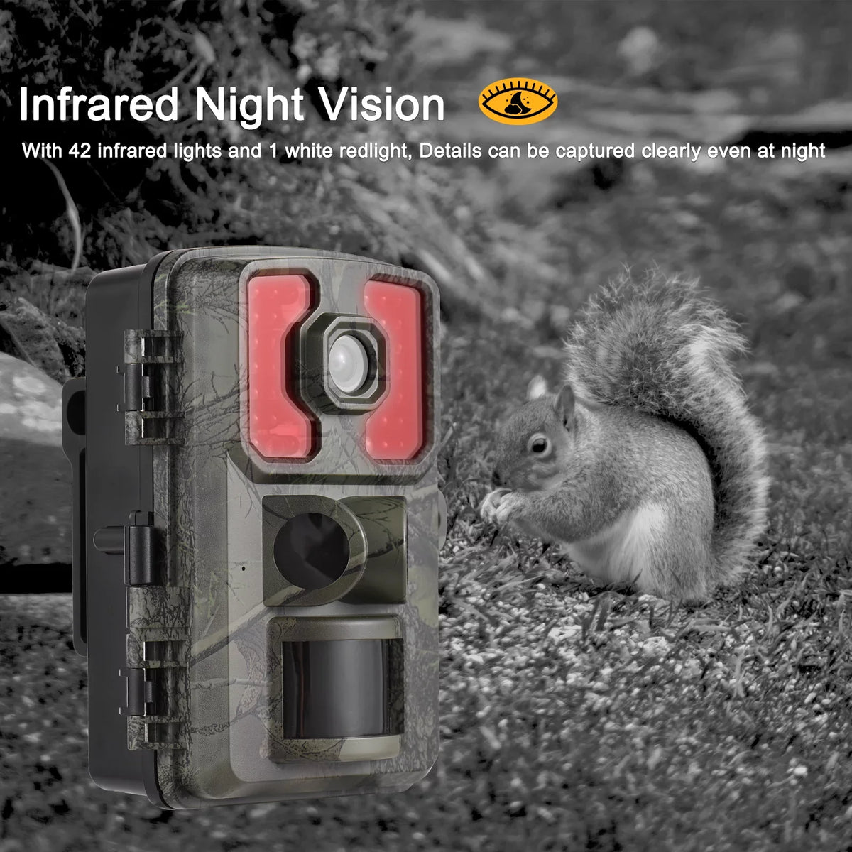GoolRC 4K Trail 16MP Wildlife Tracking with 2.0 Inch TFT Color Sizecreen PIR Sizeensors 0.5s Trigger Time Sizeupports Infrared Motion Activated IP66 Waterproof