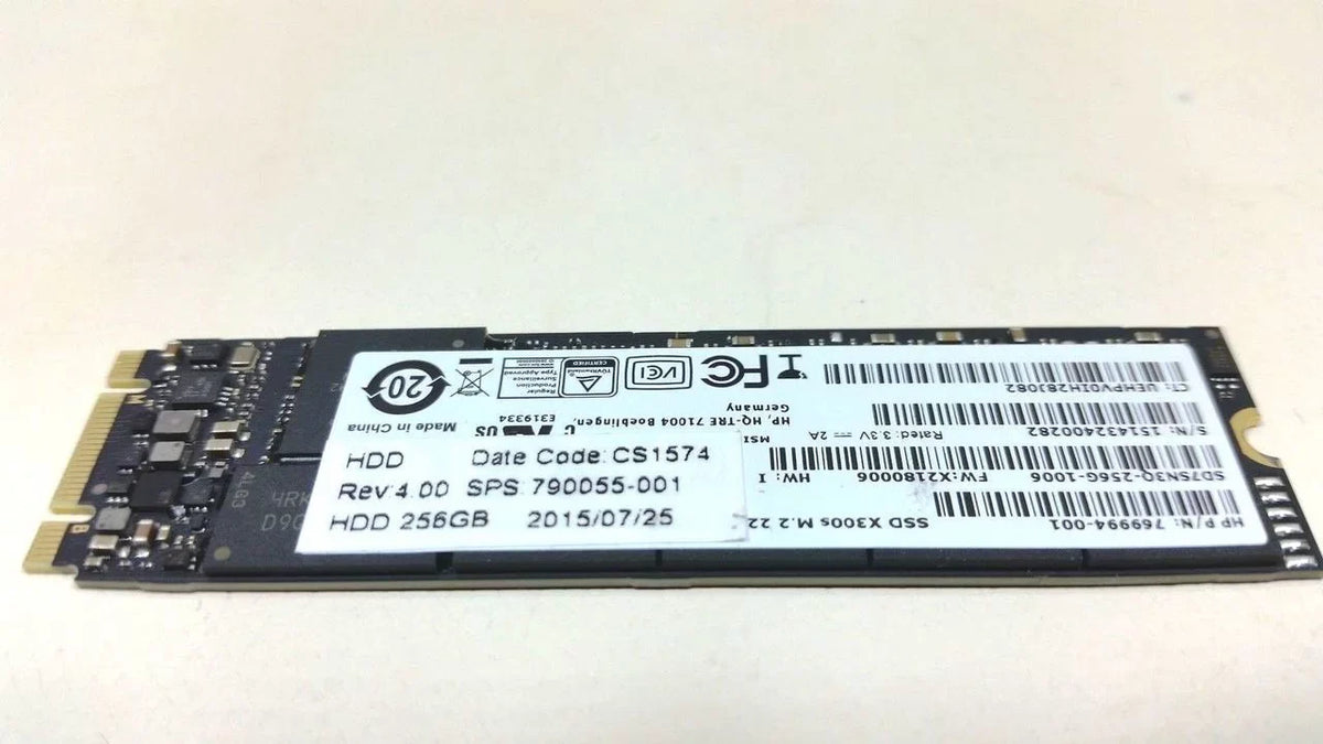 Genuine HP EliteBook Folio 1020 G1 256GB SizeSizeD 790056-001 795585-001
