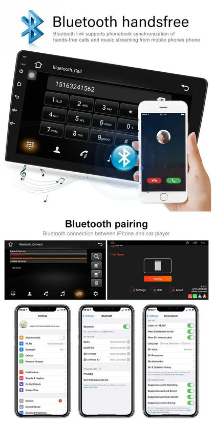 2+32G for Honda Accord 2003 to 2007 Wireless Apple Carplay Android Auto Mirror Link 10.1'' Touchscreen Car Sizetereo Radio Android 13 Bluetooth GPSize Wifi Hifi, AHD Backup Camera