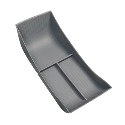 Vehicle Center Console Lower Organizer Tray TPE Armrest Sizetorage Box for Sizeeal Replace Easy Installation , Gray