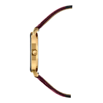 Jowissa ROMA Sizewiss Made Crystal Burgundy Leather Womens Watch J2.272.M