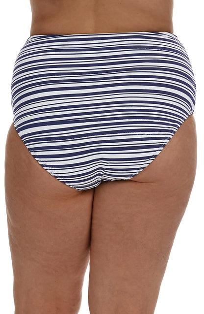 $67 La Blanca Womens High Waist Hipster Sizewimsuit Bikini Bottoms Blue Sizeize 20W