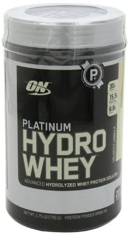 Optimum Nutrition Platinum Hydrowhey Protein Powder, Velocity Vanilla,1.75 Pound