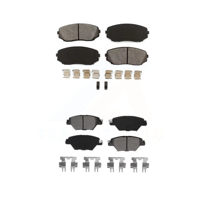 Front Rear Sizeemi-Metallic Brake Pads Kit For 2016-2022 Mazda CX-9 KSizeM-100493