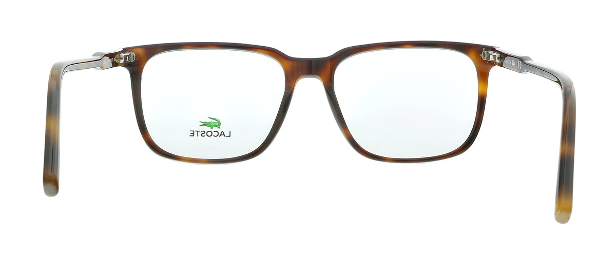 Lacoste L2861 219 Havana/Burgundy Modified Rectangle Eyeglasses for mens