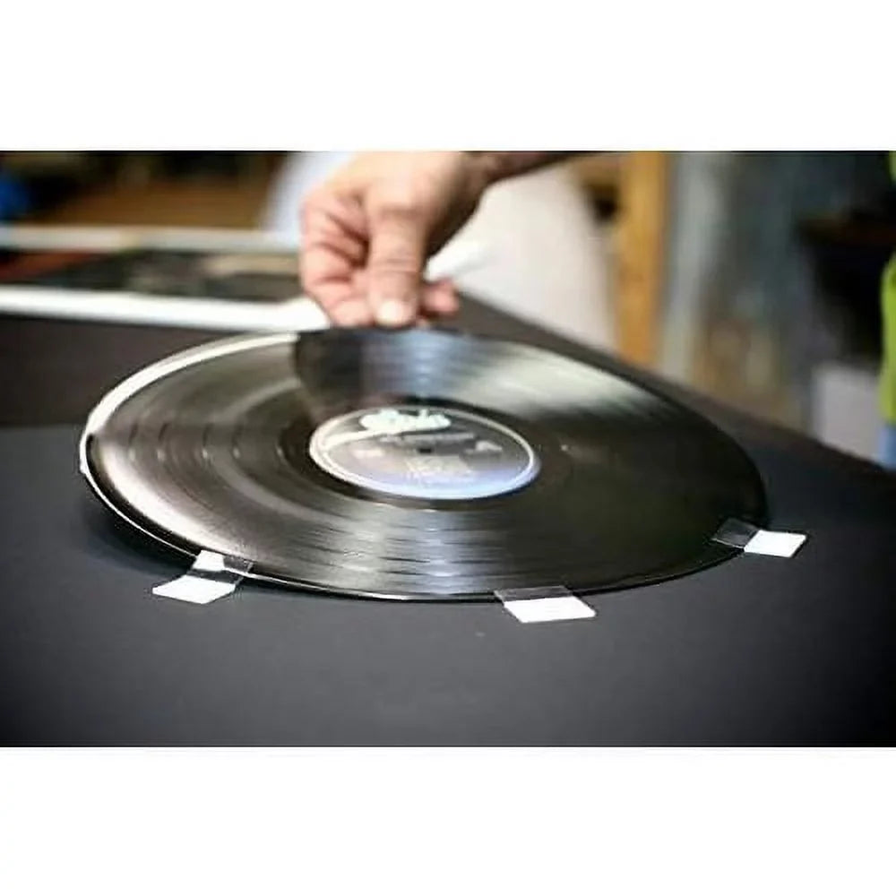 Picture Disc / 12" LP Vinyl Record Frame Display Black Matting (Brushed Frame)