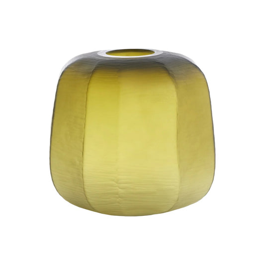 Vase en verre coloré pour décoration intérieure - 15 x 15 x 20