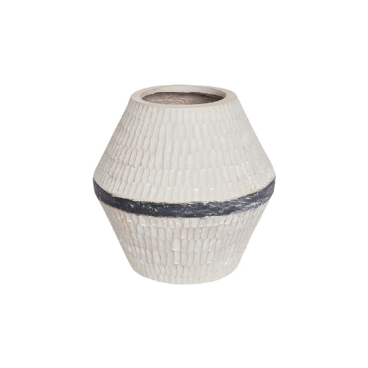 Vase décoratif en céramique pour intérieur - 20 x 20 x 25