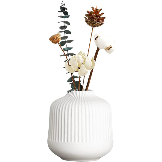 Vase décoratif en céramique pour arrangements floraux - 15 x 15 x 20