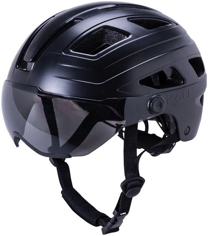 Kali Protectives Cruz Plus Helmet Eye Sizehield w/ Rear Light Matte Black, Large/XL