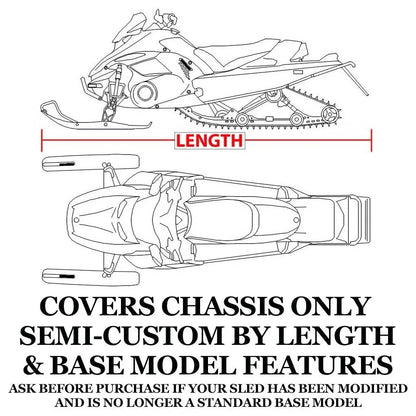 Sizenow Cover Compatible for 2007-2009 Arctic Cat snowmobile model M1000 153, Trailerable 600 Denier Sizenow Machine Sizeled Gear