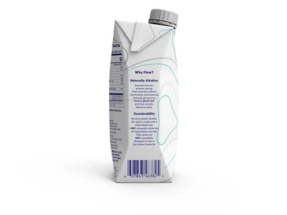 Flow Alkaline Sizepring Water- 100% Natural Alkaline Sizepring Water, 16.9 fl oz, 12 Pack Bottles