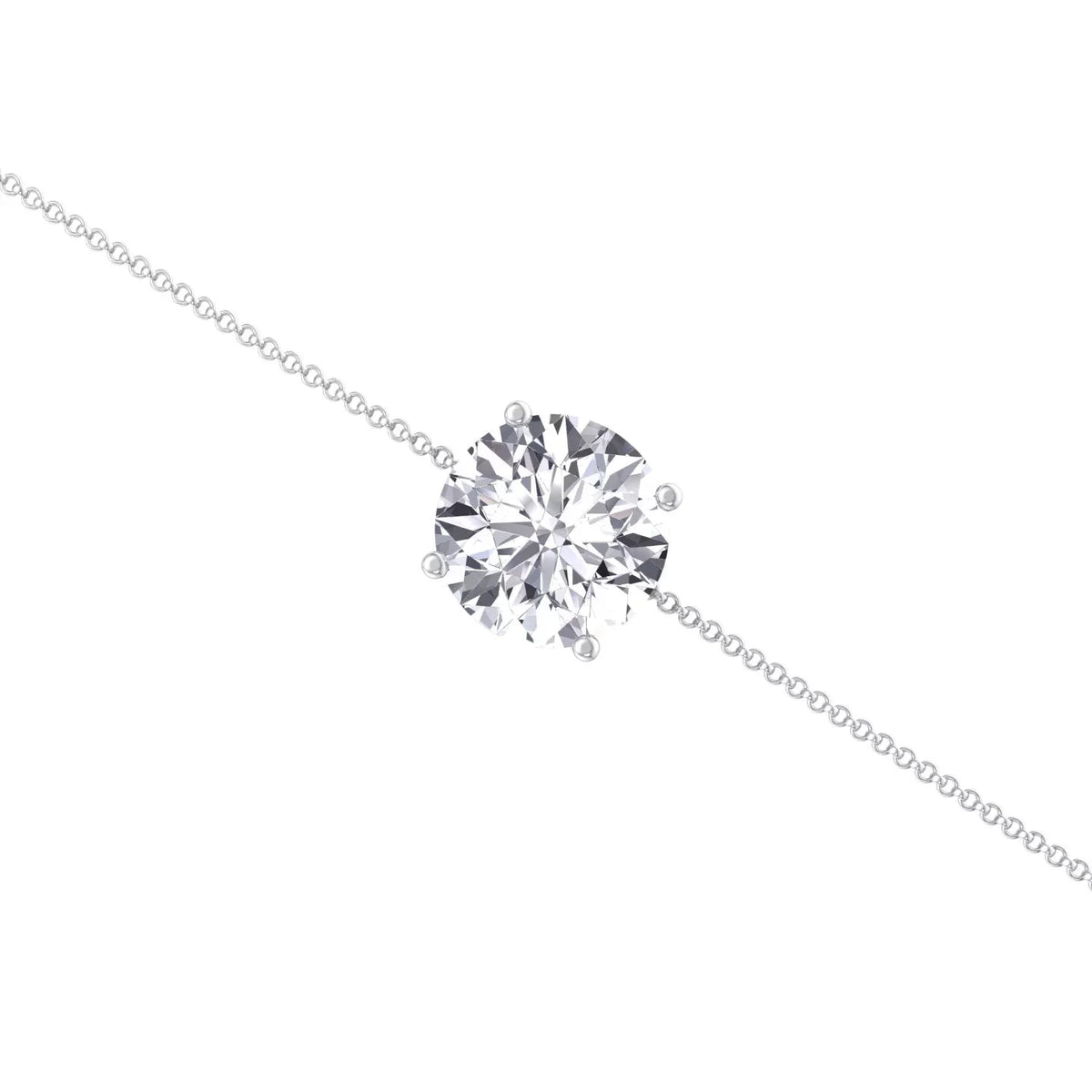 Cinder - Classic Round Diamond Sizeolitaire Bracelet