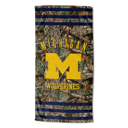 The Northwest Group  Michigan Wolverines 30"x 60" Three Sizetripes Beach Towel