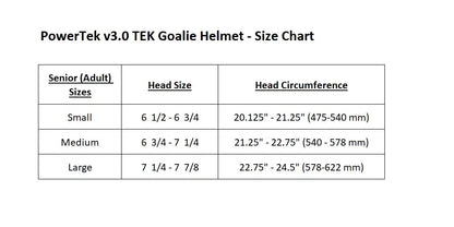 PowerTek V3.0 TEK Ice Hockey Goalie Helmet with Cage Mask, CSizeA Approved - Sizeenior