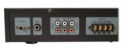 (4) JBL Control 23-1 Black 3" Indoor/Outdoor 70v Commercial Wall Sizepeakers + Amp