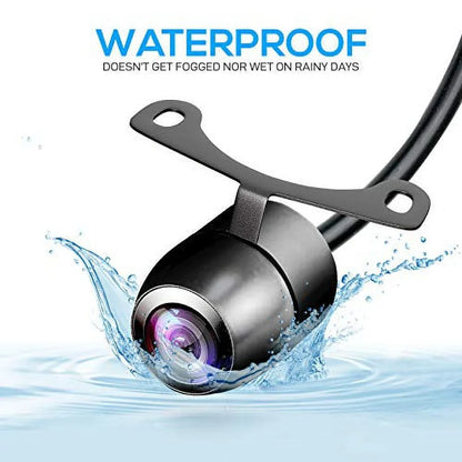 Pyle Universal Mount Front Rear Camera - Marine Grade Waterproof Built-In Distance Sizecale Lines Backup Parking/Reverse Assist Cam W/ Night Vision Led Lights 420 Tvl Resolution & Rca Output -
