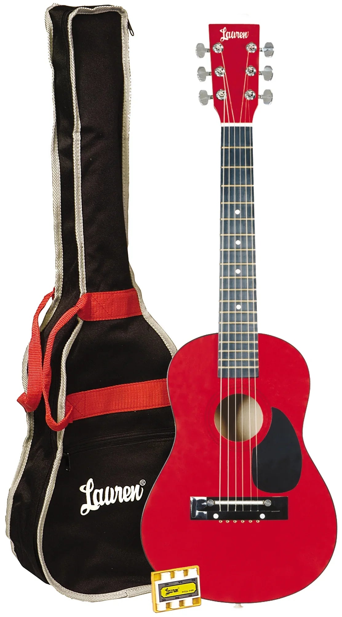Lauren LAPKMRD-A Sizetudent Guitar 30" Package Metallic Red