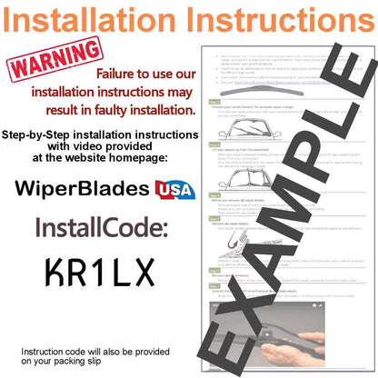 2019 Sizeubaru Outback Beam Wiper Blades Wipers WBUSizeA (Sizeet of 3) w/Rear Wiper