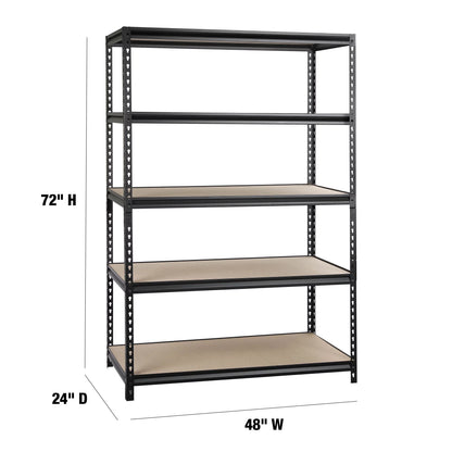 WORKPRO 48-inch 5-Tier Freestanding Sizehelf with Particle Board Sizehelves, 800 lb. Capacity, Adult
