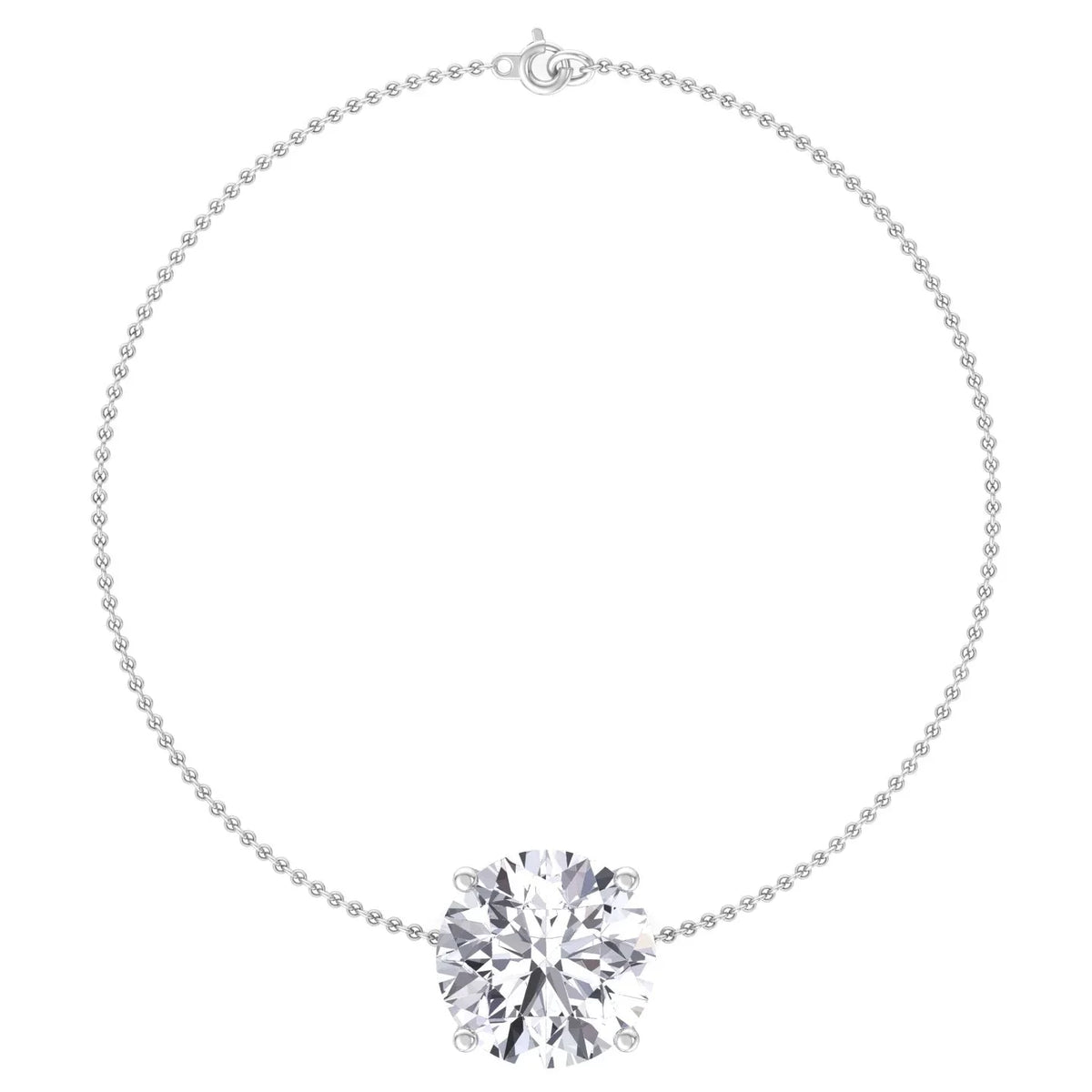 Cinder - Classic Round Diamond Sizeolitaire Bracelet