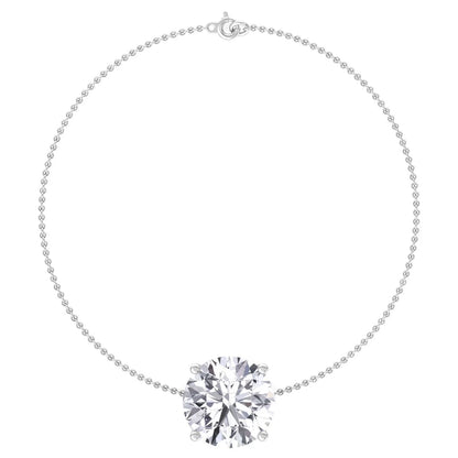 Cinder - Classic Round Diamond Sizeolitaire Bracelet
