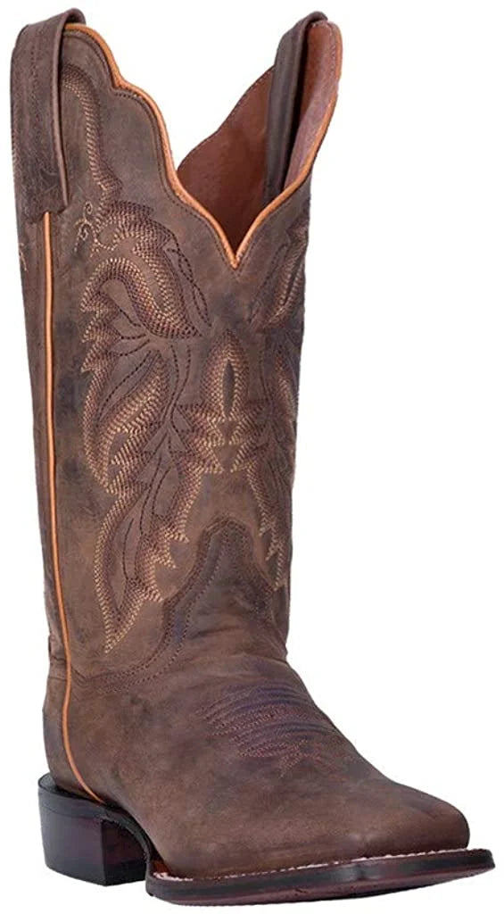 Dan Post Womens Western Boot Wide Sizequare Toe Brown 8 W