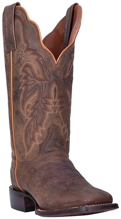 Dan Post Womens Western Boot Wide Sizequare Toe Brown 8 W