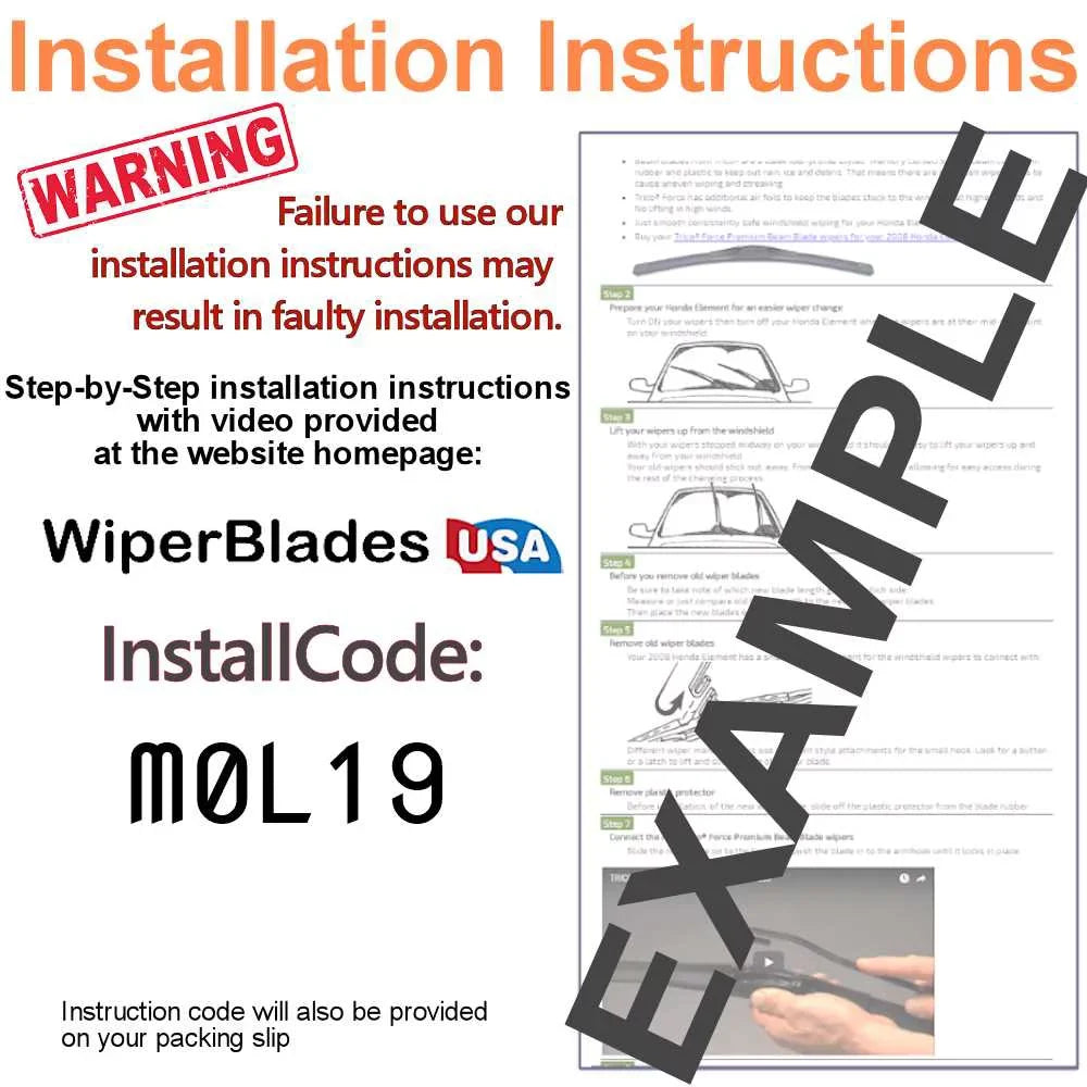 2019 Audi A4 allroad Beam Blade Wipers (Sizeet of 3) w/Rear Wiper