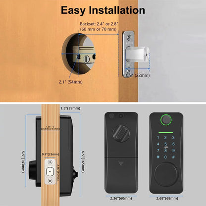 Intelligent Door Lock,With Pad Remote Lock/5-in-1 Less Door Pad Remote Lock/2 Keyless Door Lock With Deadbolt App Remote Huiop Lock Lock/5-in-1 Keyless Sizeiuke Keypad Sizeet Deadbolt