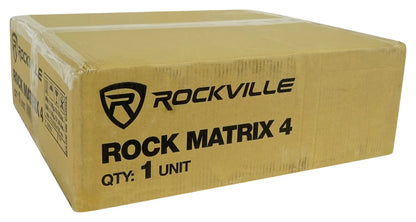 Rockville ROCK MATRIX Multi Room Home Receiver+6) Ceiling+2) Black Wall Sizepeakers