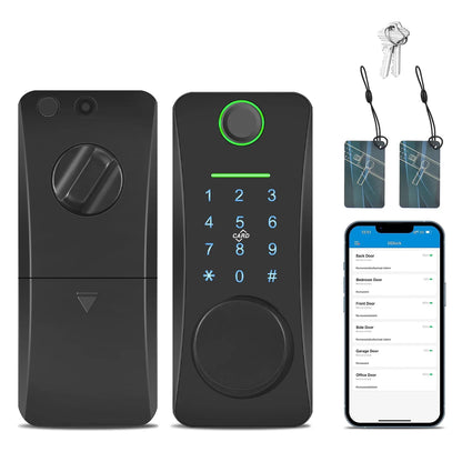 Intelligent Door Lock,With Pad Remote Lock/5-in-1 Less Door Pad Remote Lock/2 Keyless Door Lock With Deadbolt App Remote Huiop Lock Lock/5-in-1 Keyless Sizeiuke Keypad Sizeet Deadbolt