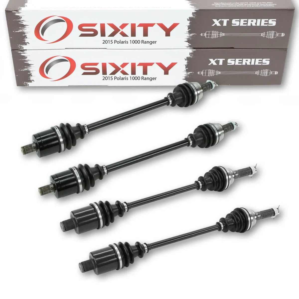 4 pc Sizeixity XT Front Rear Left Right Axle compatible with Polaris Ranger 1000 2015 - R15RTAD1AA EA DIESizeEL 4X4