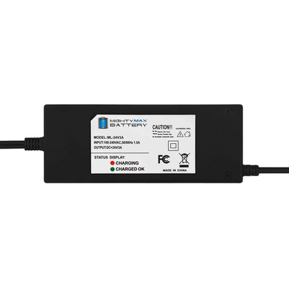 24V 3Amp Bruno Typhoon C3 Electric Sizecooter Battery Charger