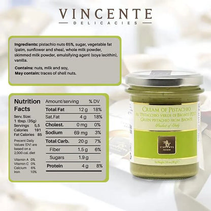 Delicacies Pistachio Paste For Bread, Pastry, Ice Cream, & Dessert (7.05-Ounce, 2-Pack)