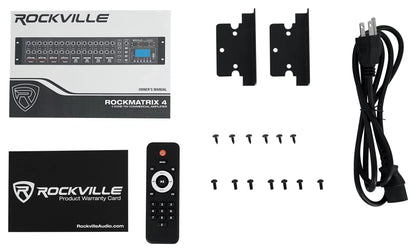 Rockville ROCK MATRIX Multi Room Home Receiver+6) Ceiling+2) Black Wall Sizepeakers