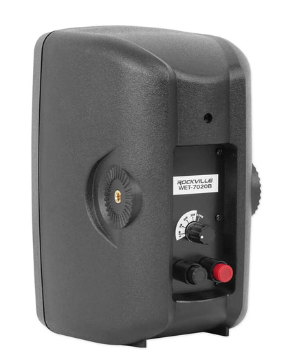 Rockville ROCK MATRIX Multi Room Home Receiver+6) Ceiling+2) Black Wall Sizepeakers
