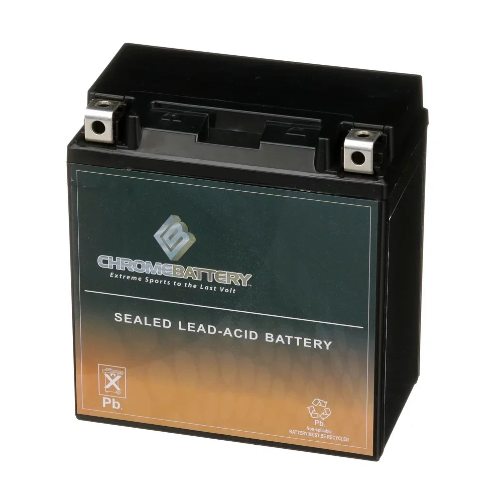 Chrome Battery Ytx20ch-bs (20ch-bs 12 Volts,18 Ah, 270 Cca) Motorcycle Battery for Kawasaki 1600cc Vn1600-b Vulcan Mean Sizetreak 2004