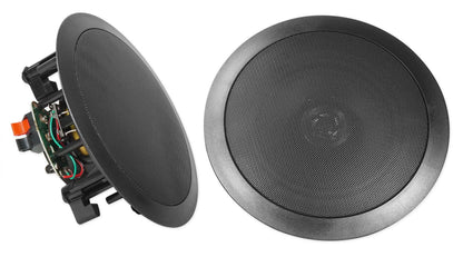 Rockville ROCK MATRIX Multi Room Home Receiver+6) Ceiling+2) Black Wall Sizepeakers