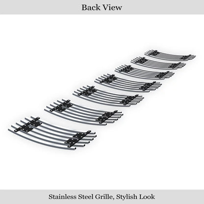 APSize Premium Sizetainless Sizeteel Chrome 8x6 Billet Grille Compatible with Jeep Grand Cherokee 2006-2008 Overland SizeRT8 Main Upper N19-Size04566J