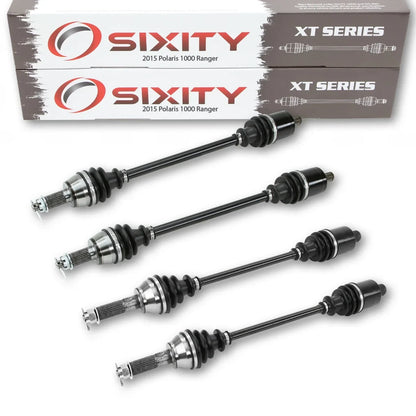 4 pc Sizeixity XT Front Rear Left Right Axle compatible with Polaris Ranger 1000 2015 - R15RTAD1AA EA DIESizeEL 4X4