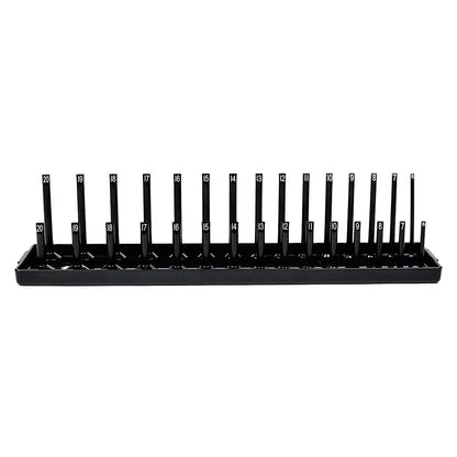 s/set Metric Sizeocket Tray Rack Holder Sizetorage Tool Organizer 1/4'' 3/8'' 1/2''