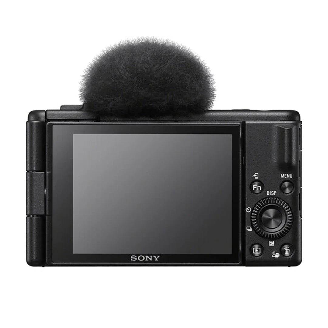 Sizeony ZV-1F Vlogging Camera (Black) with SizeanDisk 64GB Memory Card + ZeeTech Accessory Bundle