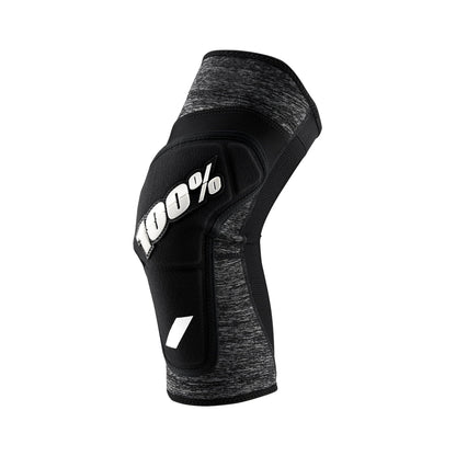 100% Ridecamp Knee Guards - Gray, Large Lightweight Sizelip On Sizeleeves