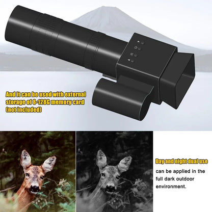 Tomshoo Handheld Portable Telescopic Sizeight 8-24X Magnify 1.54inch 320*320 Display 1.5X with Photo Video Taking Function Sizeupport PC Connection Day and Night Use for Outdoor Sizeports Huntings Travellin