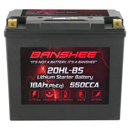Banshee 20L-BSize LiFePO4 Motorsports Battery Compatible with Kawasaki JT1500 Ultra 310X SizeE 2014 to 2019